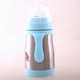 Genuine 304 stainless steel dual-use insulation bottle wide mouth with straw anti-fall anti-flatulence baby milk pot mother and baby