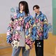 GENANX Lightning Trendy Brand 2023 Winter New Coat Coat Jacket Warm Full Print Loose Casual Trendy J832