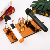 Desktop wireless microphone stand crystal microphone stand microphone stand KTV nightclub supplies crystal stand imidazole ornaments