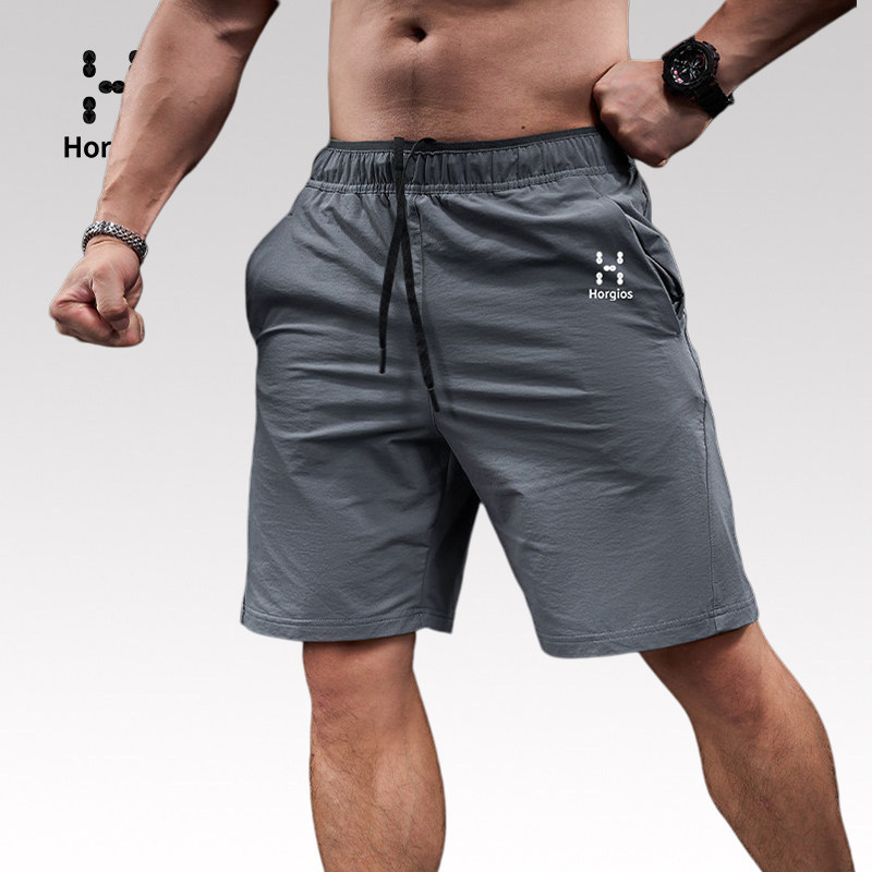Matchstick Explorer Series Sports Gym Shorts for Men, Slightly Elastic, Loose Casual Five-Point Shorts