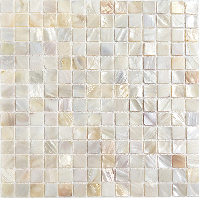 Shell Mosaic Tiles Living Room Balcony Bedroom Background Wall White Wall Stickers Self-Adhesive Fish Pond Flower Bed Bathroom