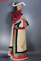 Tibetan clothing Tibetan women thickened and hairy robes Tibetan winter clothing New Tibetan robes thickened Tibetan clothing