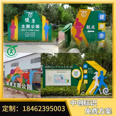 Health trail meters number of brand theme park guide card starting point and end point sign bmi height weight turntable