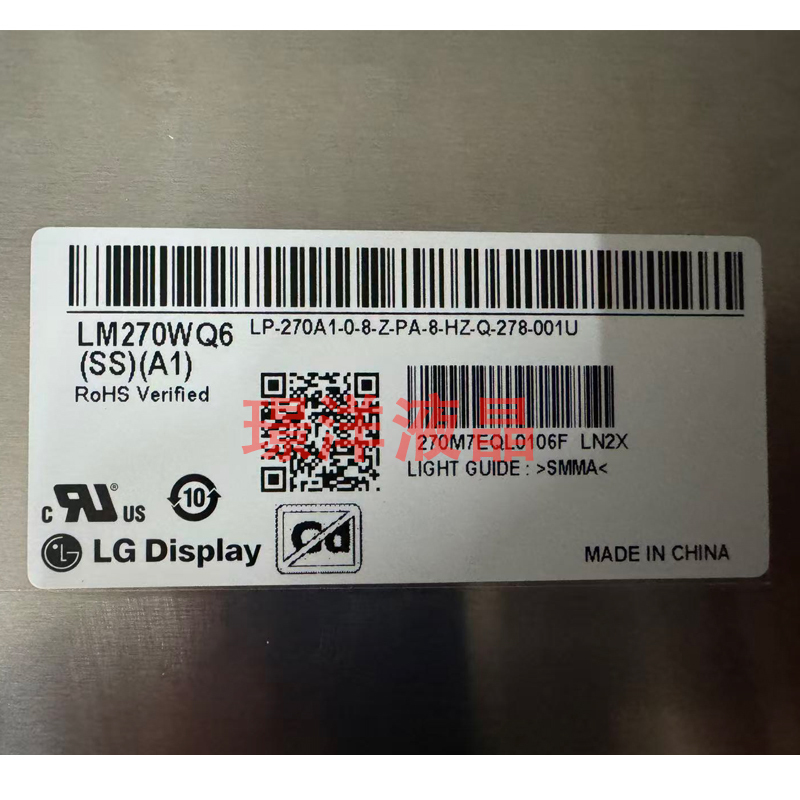 Lm270Wq6-Ssa1 Benq Sw270C Dell Up2716D Original Screen Brand New 2K Panel Lm270Wq6-Ssa1 Benq Sw270C Dell Up2716D Original Screen Brand New 2K Panel
