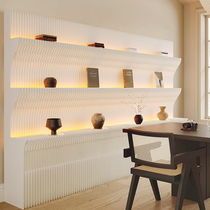 Eighteen-paper commercial display cabinet display stand office light-emitting with lights multi-layer storage product screen partition