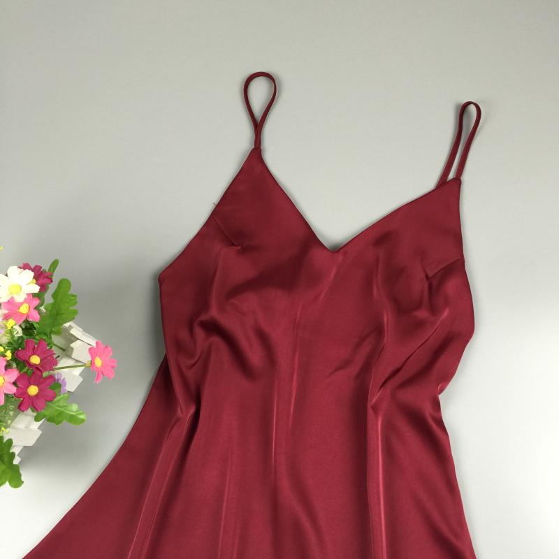 Váy ngủ cúp ngực gợi cảm ren nữ size lớn mùa đông backless Hàn Quốc phiên bản hè mỏng lụa V-cổ váy ngắn mùa thu dễ thương đầm nữ de thương