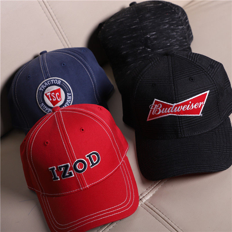 Clear Barn Embroidered Sports Baseball Cap Foreign Trade Hat Hard Top Bending Eatery 100 Hitch Sun Hat Duck Tongue Cap 256