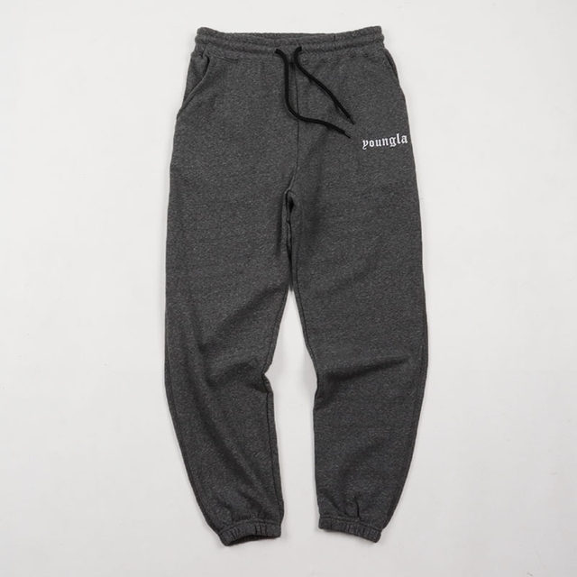 European and American style simple cotton terry sweatpants