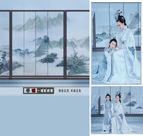 Plate womens square costume photo theme background Childrens parent-child photography photo background cloth screen current