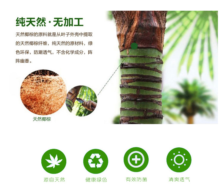 Miễn phí vận chuyển con nệm dừa tự nhiên cọ nệm mat 1,2 m 1,8 m 1,5 mat mat nệm cứng tùy chỉnh - Nệm đệm xốp