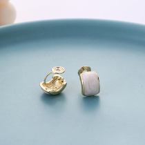 Mosquito coil ear clip without ear hole silicone painless retro temperament French ins niche advanced ear ring earrings female