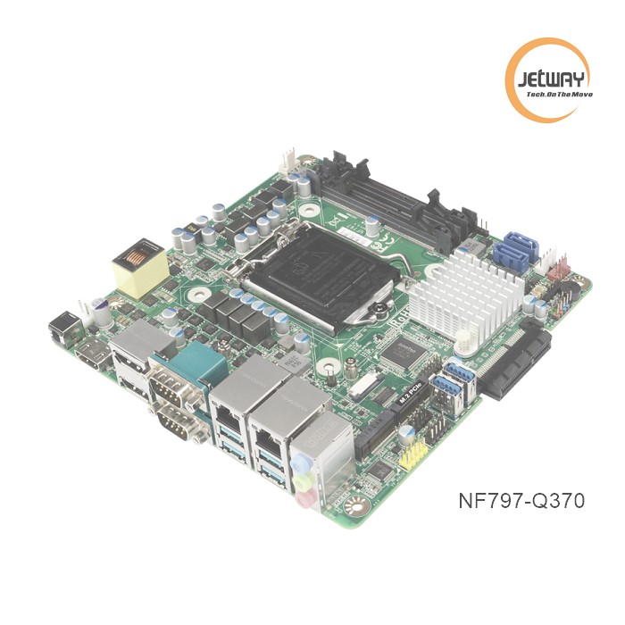 MINI-ITX motherboard# JETWAY JETWAY industrial control NF797-Q370 expandable multi network card 8 generation dual network port