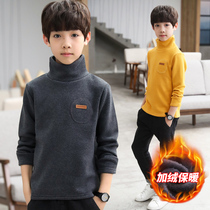 Boy 4 Cavet 5 beating undershirt 6 Winter 7 thickened Childrens pure cotton T-shirt 9 CUHK Tong High collar thermal underwear 13 years old