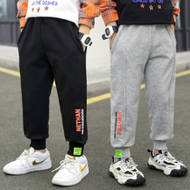 Childrens clothes boy pants pure cotton spring autumn 2022 new spring clothes CUHK child spring sports pants foreign air long pants tide