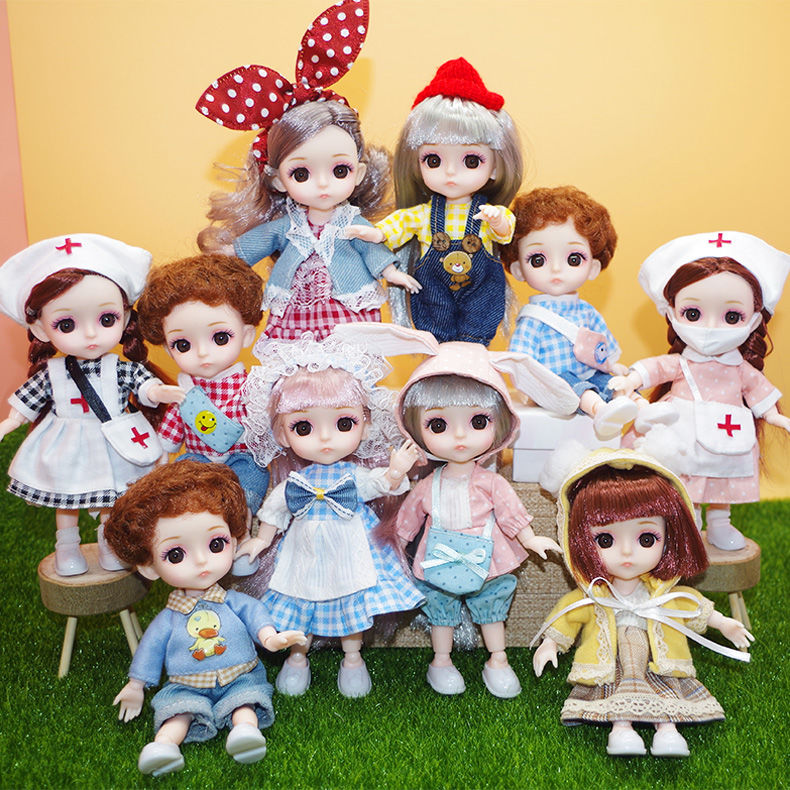 Little Fairy Barbie Princess Dress Up Toy Doll Girl Ye Luoli Cute Set Character Birthday Gift