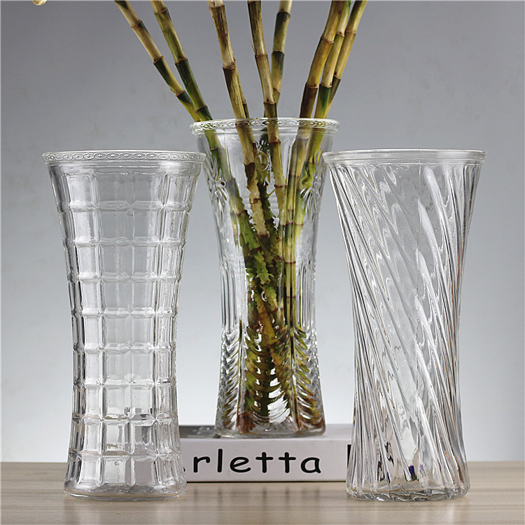 Simply modern large transparent glass vase rich bamboo lily flower flower flower flower table parlour