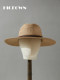 Xia Xin wide-brimmed men's straw hat hollow vacation breathable casual middle-aged and elderly sun hat fishing large head circumference sunshade