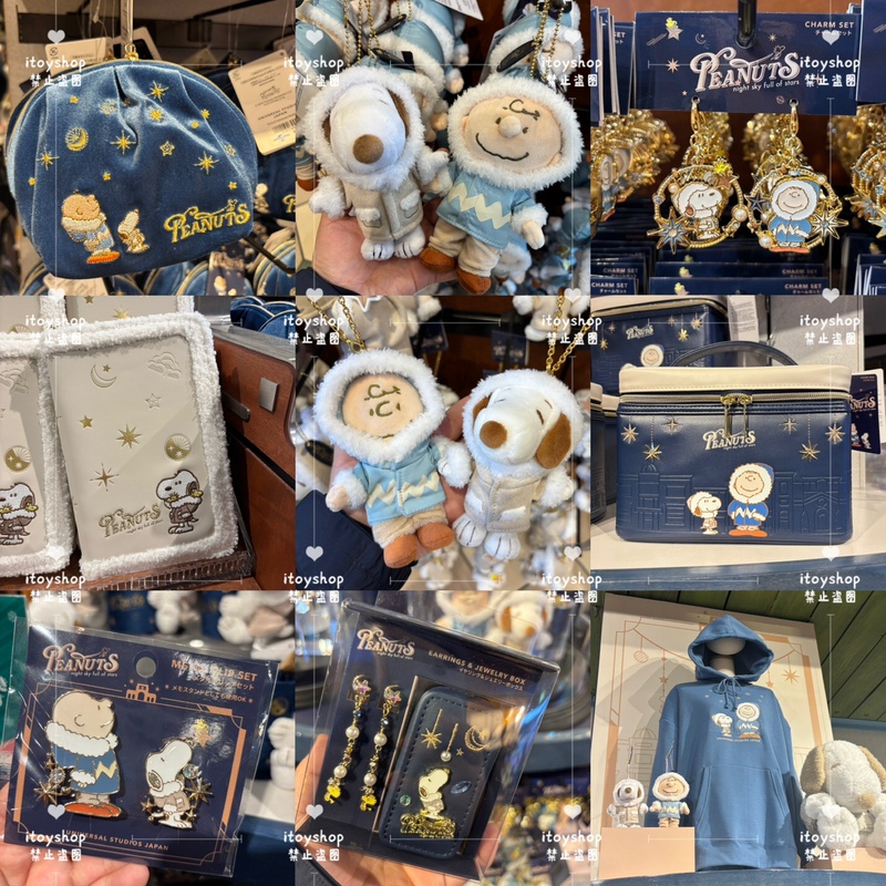 Clearance Stock Japan Universal Studios Usj Snoopy Charlie Winter Limited Edition Keychain Peripheral Doll
