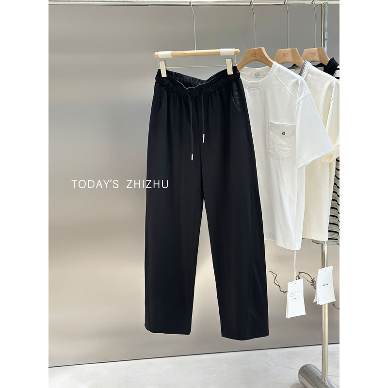 Men's Simple and Versatile High-End Skin-Friendly Drawstring Knitted Casual Pants K26251