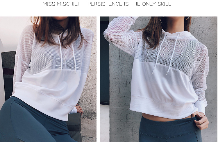 Áo sơ mi nữ thể thao Weiren lỏng thoáng khí áo len trùm đầu nhanh khô - Thể thao lông cừu / jumper hoodie hồng
