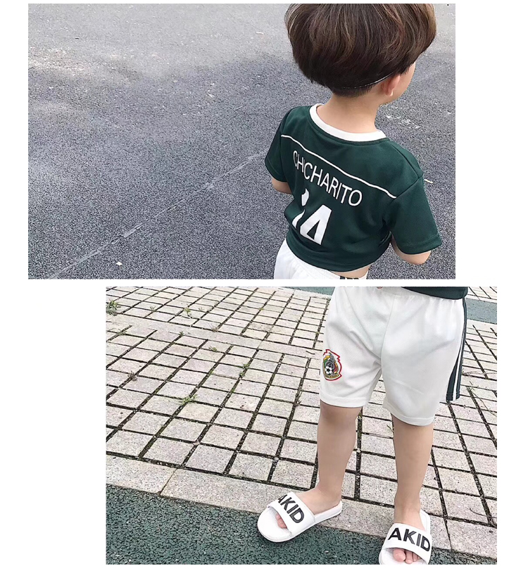 Trẻ em đội tuyển bóng đá thống nhất 2018 World Cup jersey đội tuyển quốc gia đồng phục bóng đá Argentina áo sơ mi Đức ngắn tay áo phù hợp với