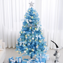 Christmas tree living room home package decorations floor-standing Nordic style high-end PVC romantic blue Christmas tree decoration