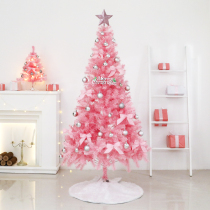 Christmas tree ins style holiday decoration hotel facade shopping mall window decoration encrypted pvc internet celebrity pink Christmas tree