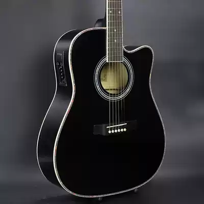 41 inch folk guitar electric box with EQ basswood guitar mid-range guitar black guitar