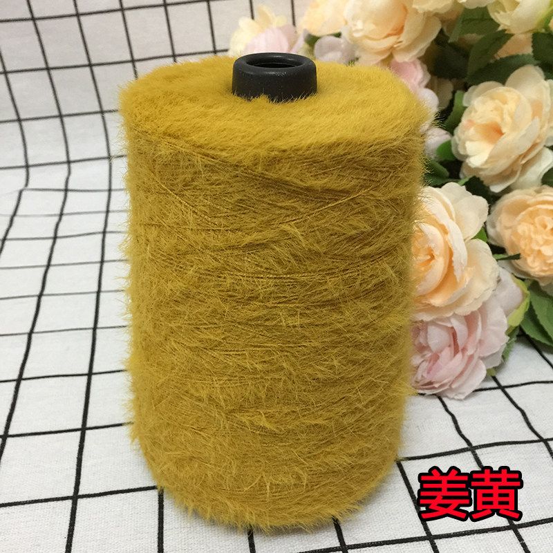 仿貂绒毛线 宝宝线双面绒貂绒线diy手编中粗围巾披肩外套线棒针线详情17