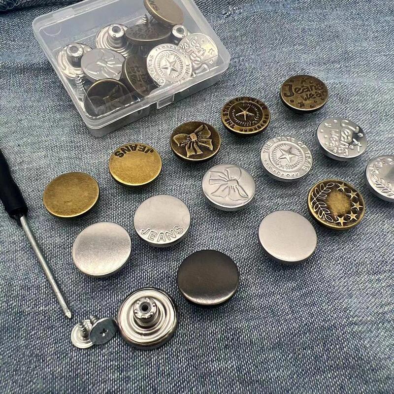 Jeans Buttons Are Nail-Free, Seam-Free, Removable and Adjustable, and Are Special Accessories for Waist Adjustment and Waist Reduction