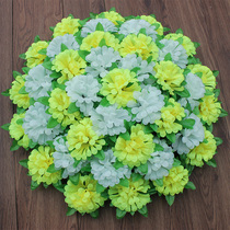 Simulation of Chateau wreath 50 cm fake wreath Qing Ming festival funeral placed flowers sacrifice flowers plastic flowers sweep the cemetery