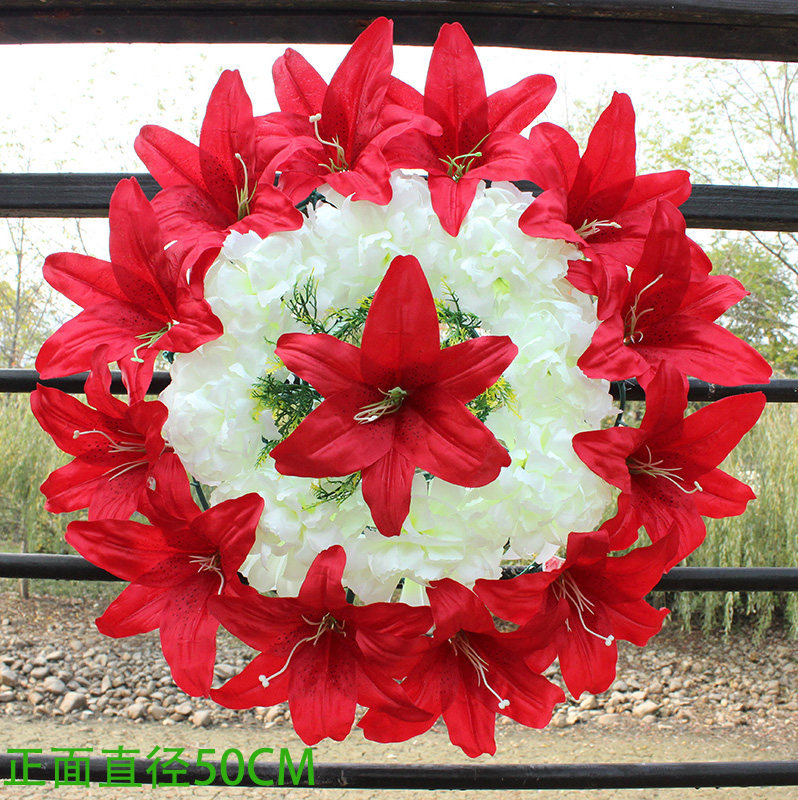 Cheap Chrysanthemum Emulation Flower Qingming Flower Flowers Silk Flower Sweeping Tombs Flower Cemeteries Big Flower Circles Sacrifice Flowers Decoration Flower Manufacturers Wholesale