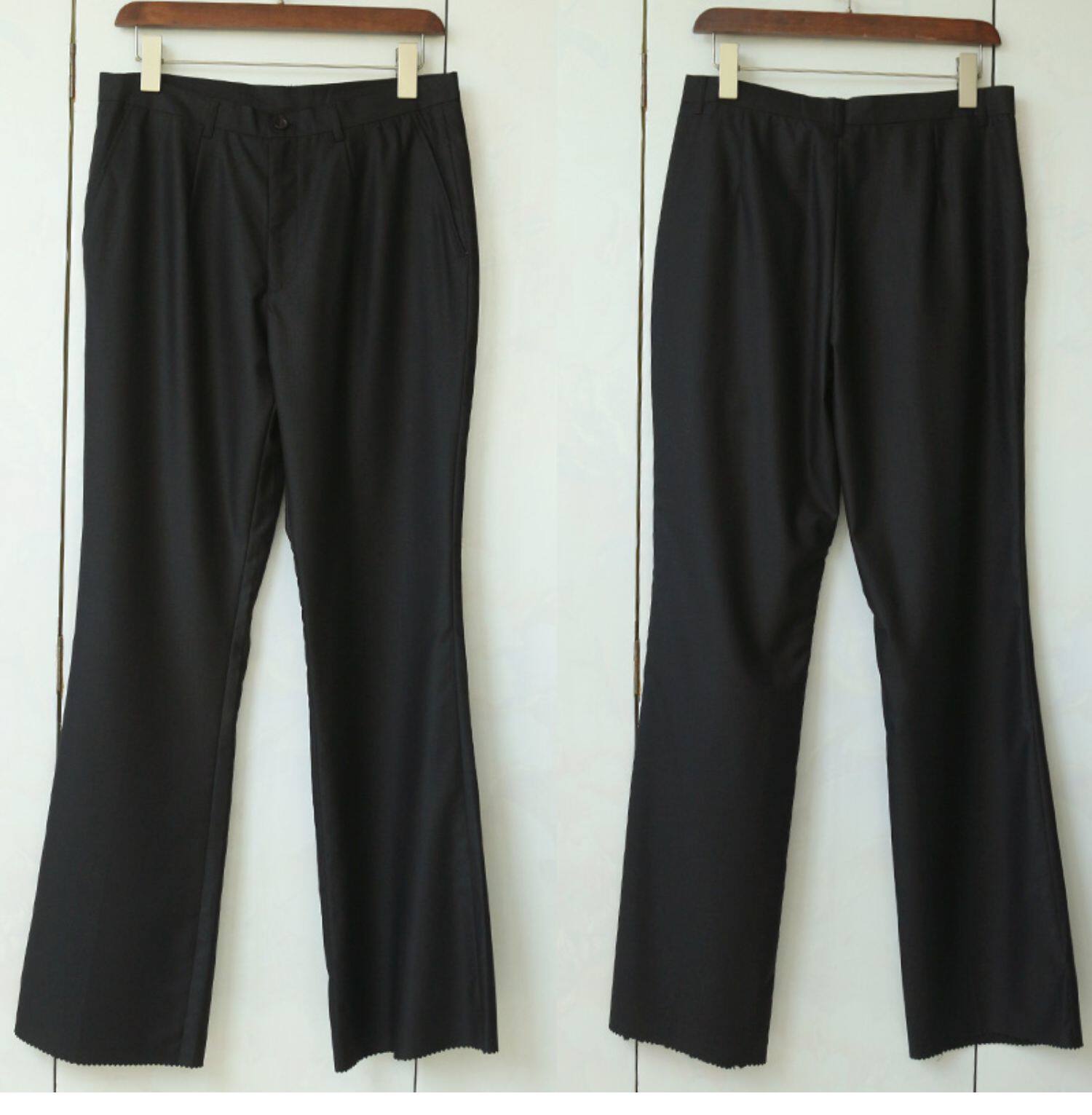 Тонкие шерстяные штаны, повседневные брюки, свободный прямой крой 