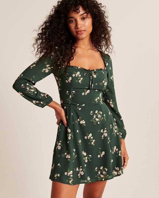 French-Style Niche Girl Retro Backless Lace-Up Australian Mini Dress Vacation Long-Sleeve Dress French-Style Niche Girl Retro Backless Lace-Up Australian Mini Dress Vacation Long-Sleeve Dress