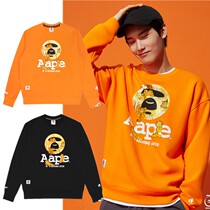 Autumn Winter Ape man Chauded sweatshirt mens camouflate print loose pure cotton casual garnter thickened sleeve head round collar blouses