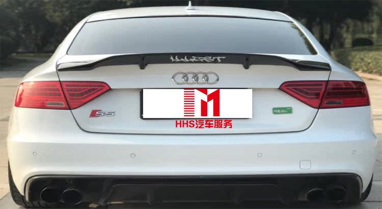 Audi A7 cánh sau A4L A3 A5 A6L A7 sửa đổi R sợi carbon phía sau Cánh lướt gió miễn phí - Sopida trên đuôi gió pista
