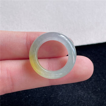 New product in september hongyu jade ice waxy yellow jade exquisite finger ring authentic a product p20903