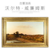 King Lion Castle European Antique Oil painting 19th century author Walter Williams(1841 - 1880)