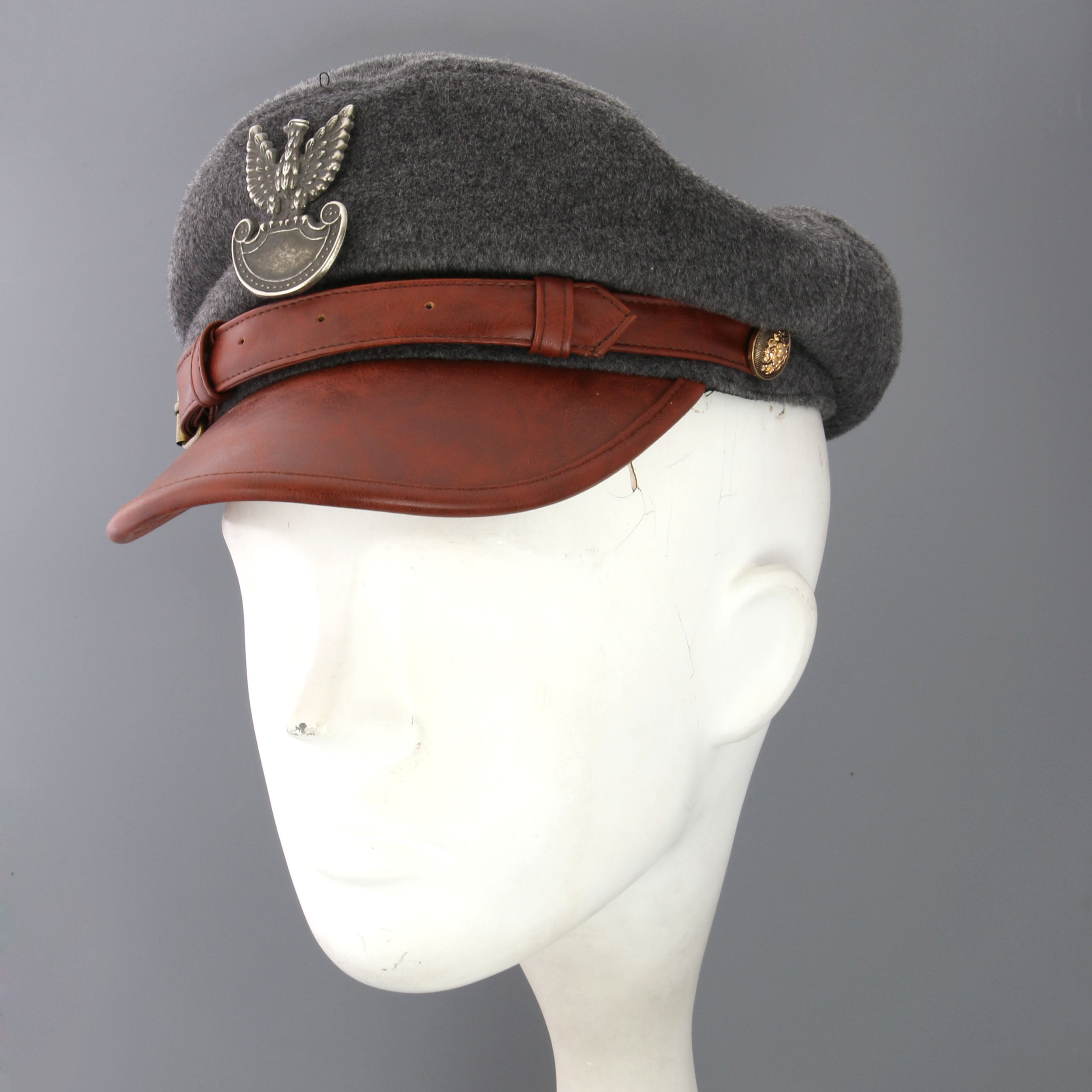 German uniforms, custom-made Polish soft leather bikes, Earl Hunting Hats.