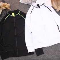 Net red thin sports jacket womens quick-drying air zipper running long-sleeved tight fitness jacket Yoga suit top