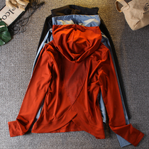 New peach heart hoodie sports long sleeve top autumn and winter slim slim yoga suit coat quick-drying womens fitness clothes