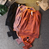 Small V-collar Dew vest slim fitness long-sleeved shirt female slim slim quick-dry running sports yoga clothing spring and autumn