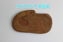 Authentic red silk inkstone stone natural original stone Study Room Four Treasures non-She inkstone end inkstone Taohe inkstone special price