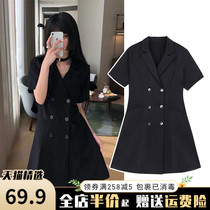 2022 New summer dress Fat mm collection waist display slim clear black Lions dress Fab-style goddess Fan Great Code Female dress