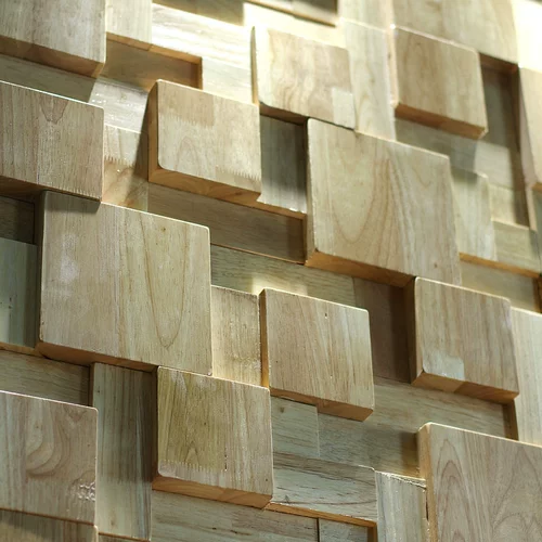 Резиновая деревянная мозаика из цельного дерева, акустическая трехмерная 3D студия звукозаписи, фон для видеокомнаты, стена для ТВ, простое украшение