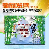 2021 Shidu digital electronic perpetual calendar wall-mounted household living room creative decoration frameless painting