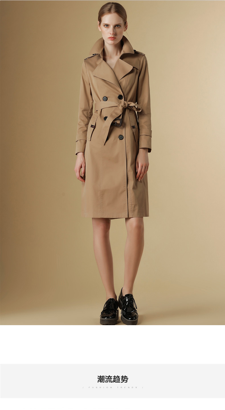 Trench pour femme en Coton - Ref 3225885 Image 9