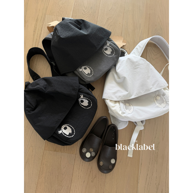 Blacklabel New Product Big-Eye Canvas Egg-Shaped Backpack Travel Bag Large Capacity Student