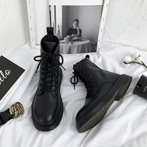 Martin boots female English style 2021 new spring and autumn winter tide ins cool thick bottom thin inner increase short boots