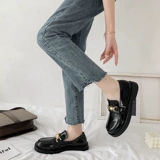 Лоферы в английском стиле на платформе, обувь, зимние туфли для кожаной обуви, в британском стиле, коллекция 2021